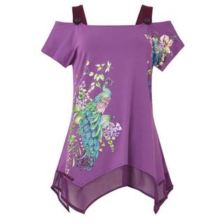 Joe Browns  Pfauen-Grafik-Jersey-Top 