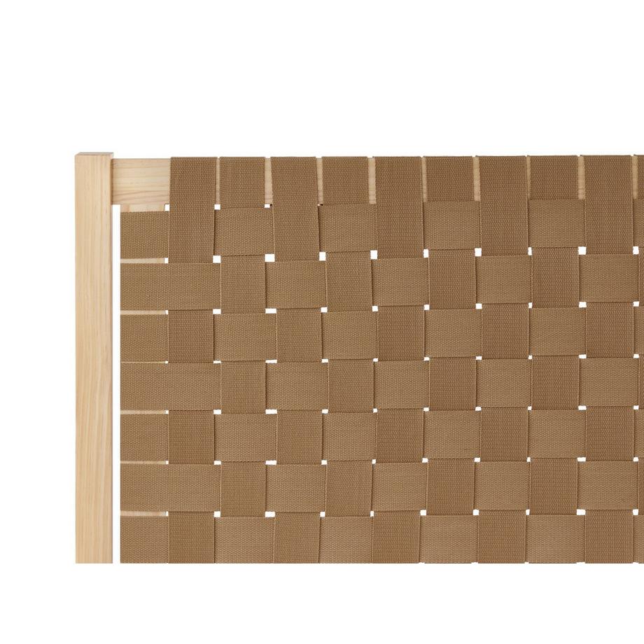 Beliani Lit avec sommier en Bois de pin Minimaliste BRUNEMONT  