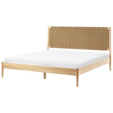 Lit avec sommier en Bois de pin Minimaliste BRUNEMONT