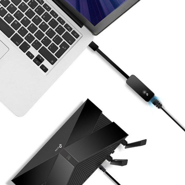 TP-Link  UE306 replicatore di porte e docking station per laptop Nero 