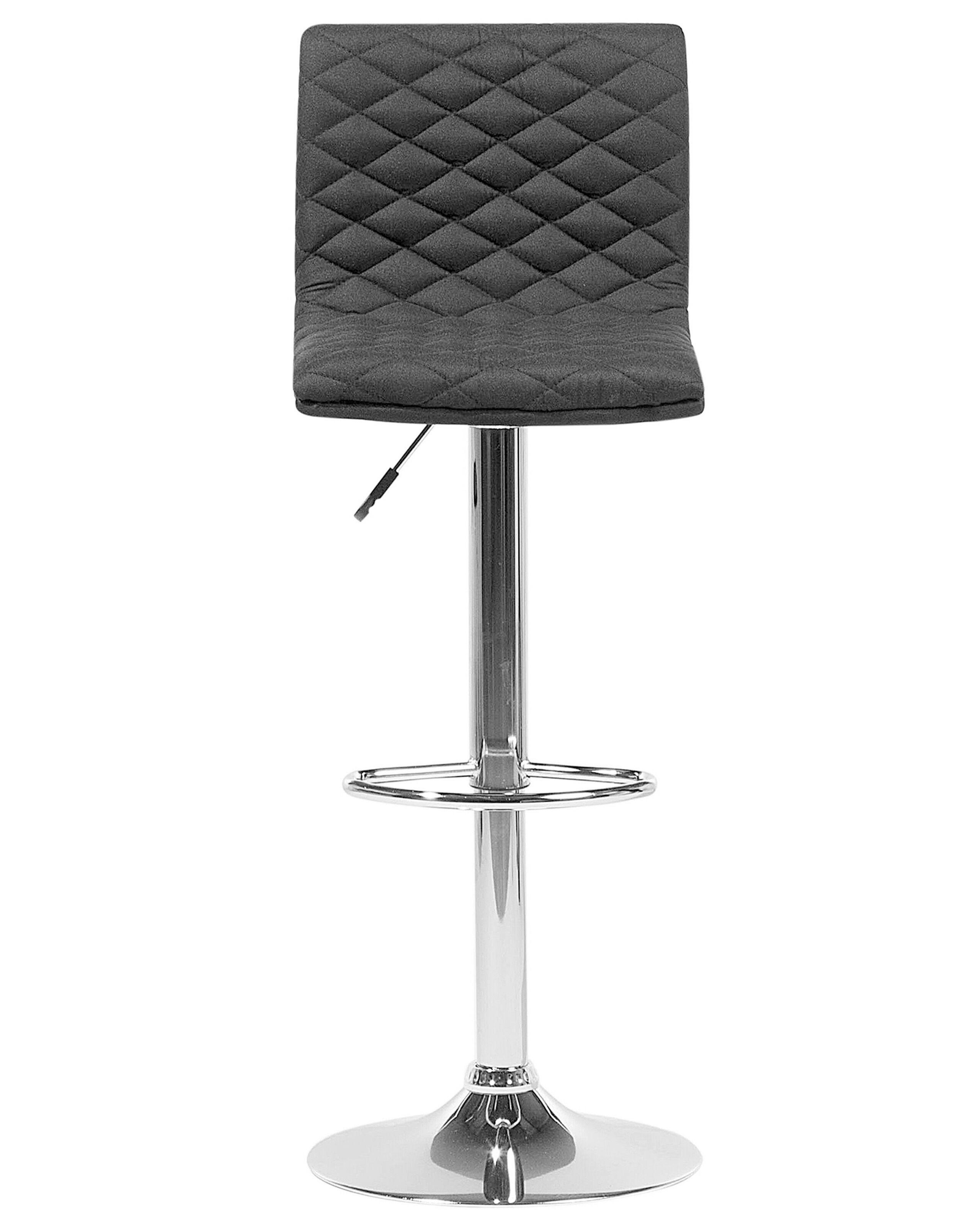 Beliani Lot de 2 chaises de bar en Tissu Traditionnel ORLANDO  