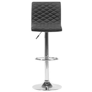 Beliani Lot de 2 chaises de bar en Tissu Traditionnel ORLANDO  