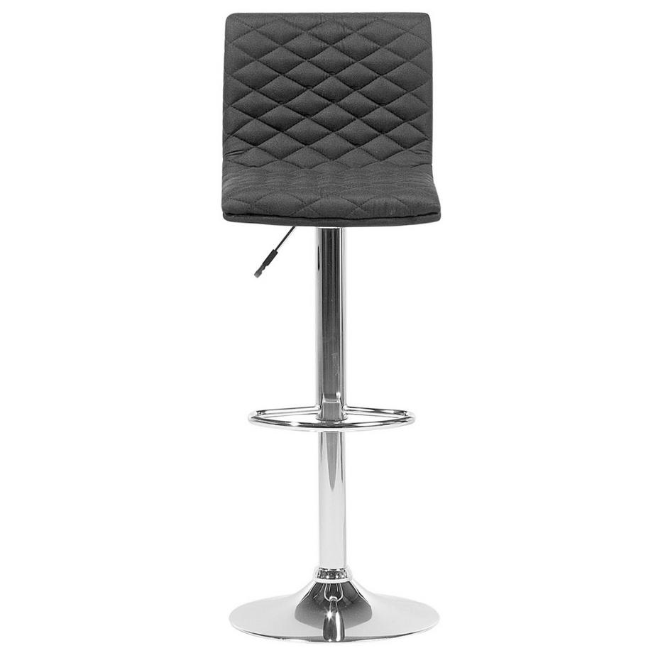 Beliani Lot de 2 chaises de bar en Tissu Traditionnel ORLANDO  