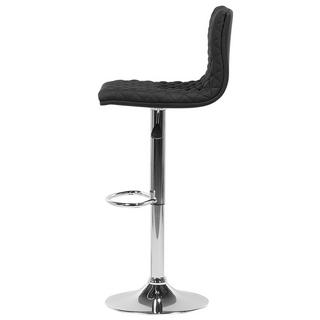 Beliani Lot de 2 chaises de bar en Tissu Traditionnel ORLANDO  