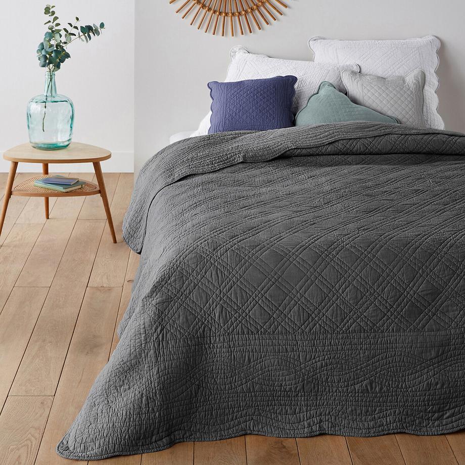 La Redoute Intérieurs Scenario Gesteppter Baumwoll-Kissenbezug  