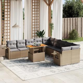 VidaXL set divano da giardino Polirattan  