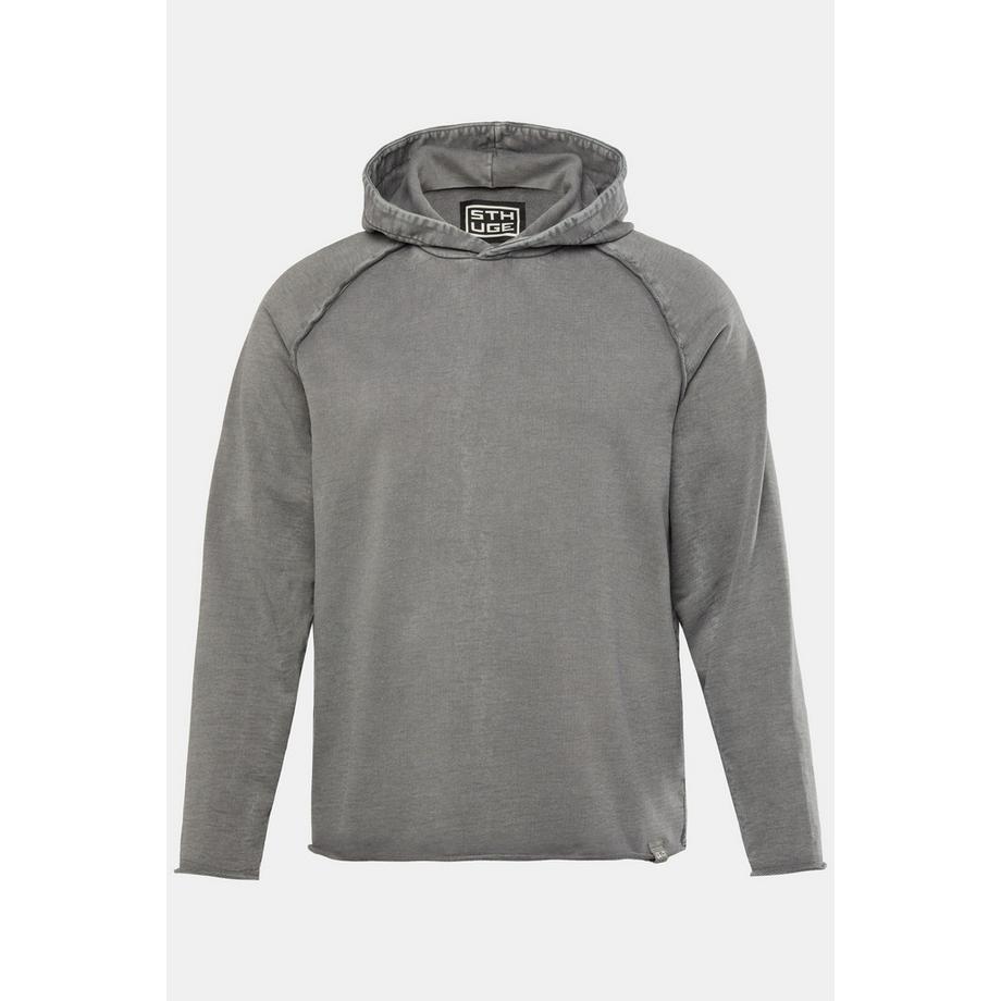 Sthuge Hoodie Vintage Look Offene Abschlüsse  