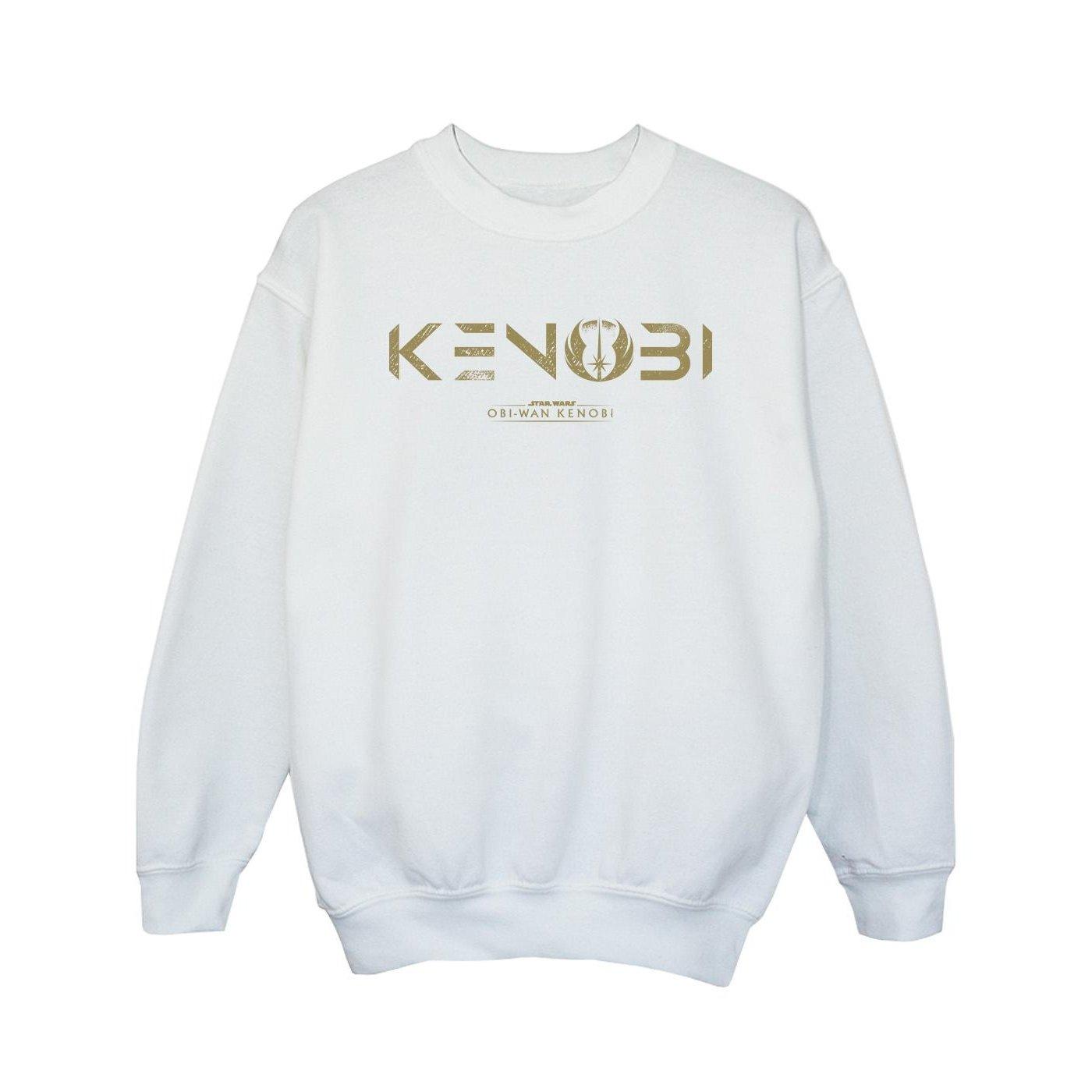 Image of Obiwan Kenobi Logo Sweatshirt Mädchen Weiss 128