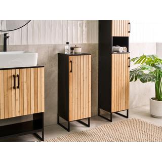 Beliani Armadietto da bagno en Legno di bambù Moderno MISCANTI  