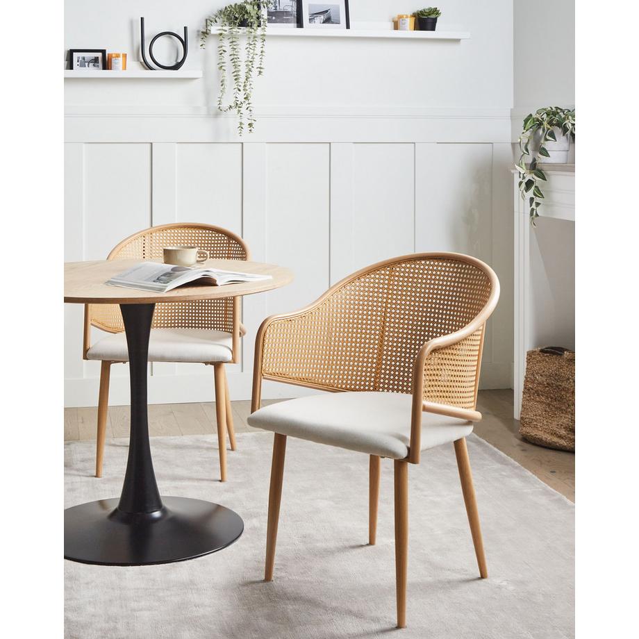 Beliani Set di 2 sedie da pranzo en Ferro  WEIMAR  