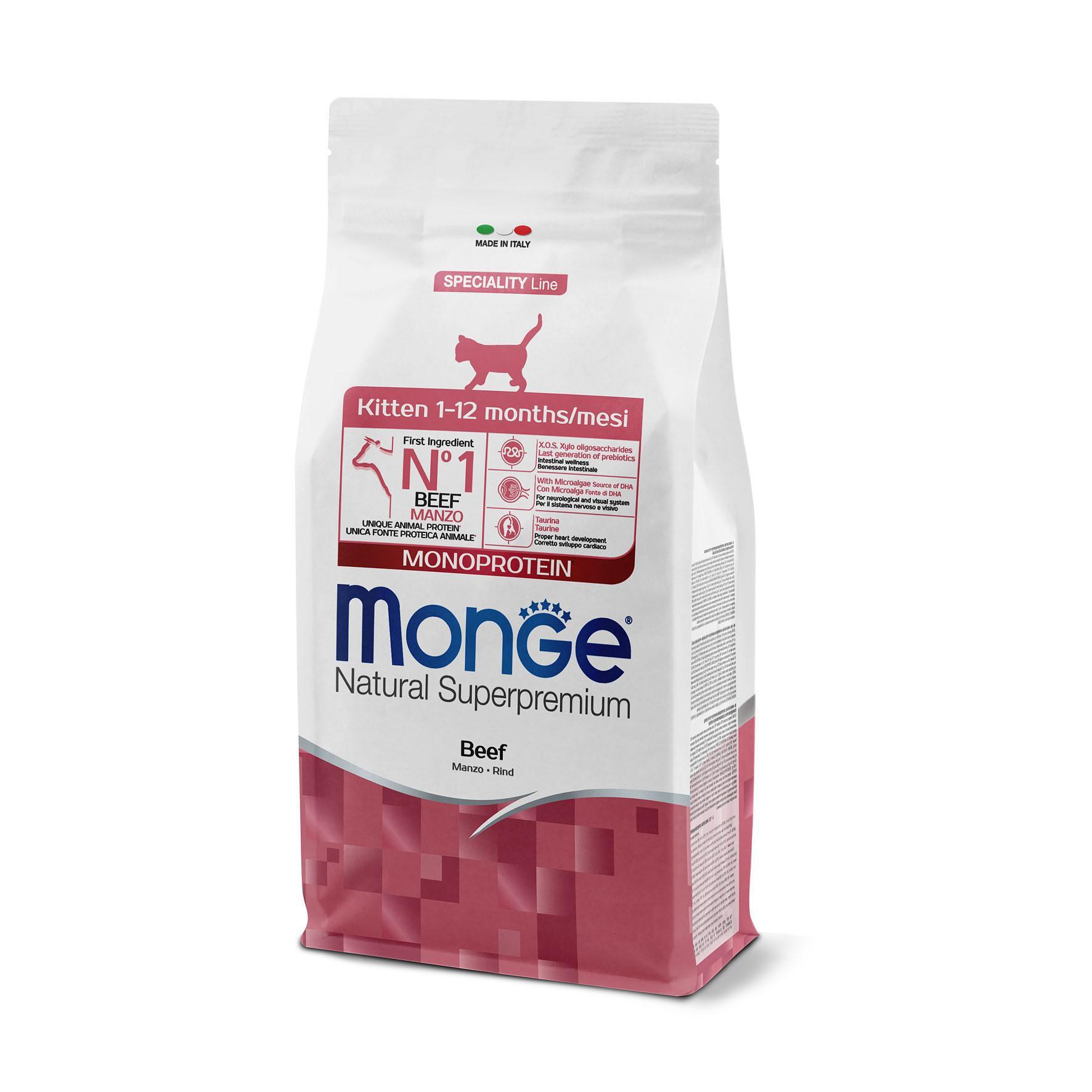 Monge  Cat Kitten Monoprotein Boeuf, 400g 