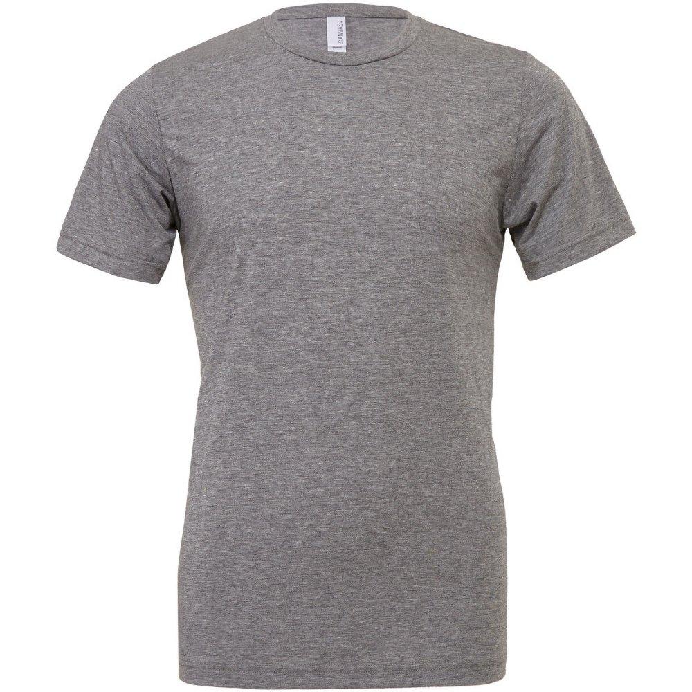 Image of Canvas Triblend Tshirt Mit Rundhalsausschnitt Herren Platin grau M