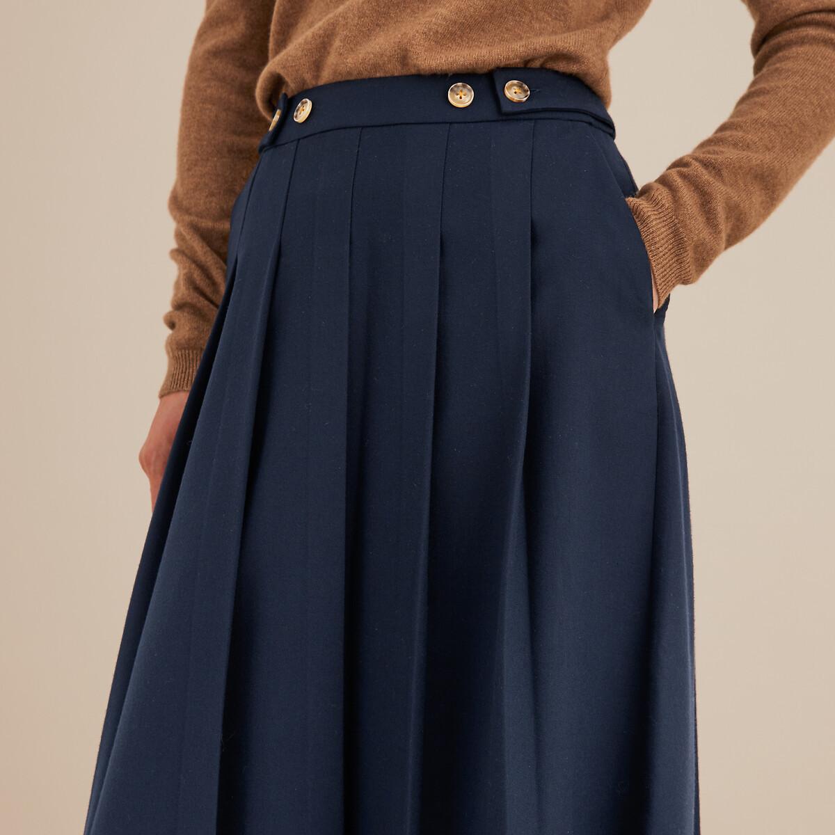 La Redoute Collections Jupe évasée en flanelle A-Line  