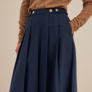 La Redoute Collections Jupe évasée en flanelle A-Line  