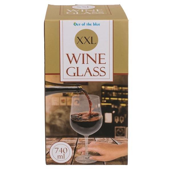 Verre à Vin Flottant Out Of The Blue - 420ml, Design élégant - Coffret Cadeau - 8.5x22.5cm
