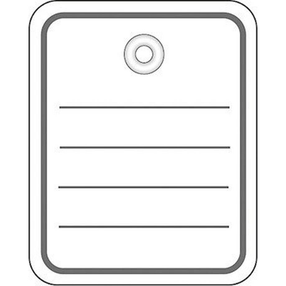 HERMA HERMA Stückwaren Anhänger 40×50mm 6820 weiss ohne Faden 1000 Stück  