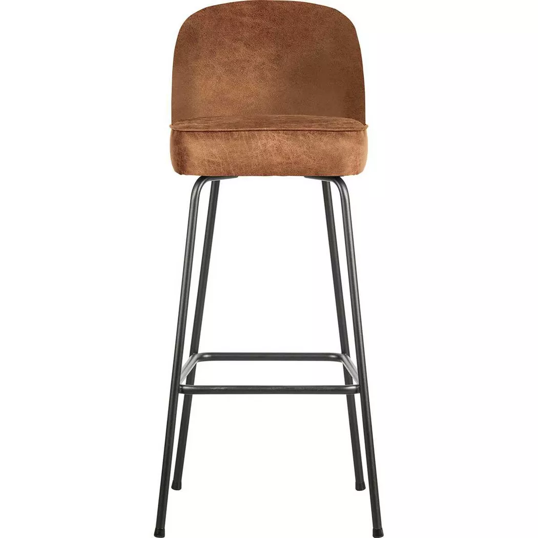 mutoni - Barstuhl Vogue Recycling-Leder cognac 80, One Size
