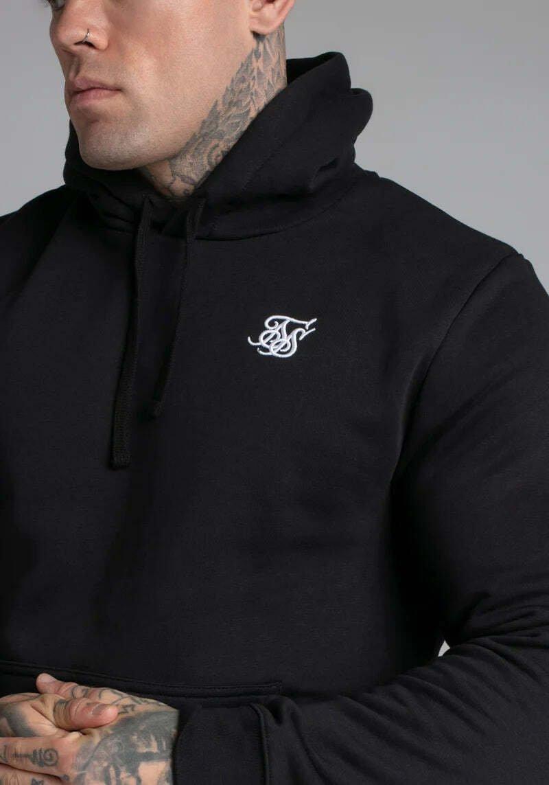 Sik Silk  Kapuzenpullover Black Essential Overhead Hoodie 