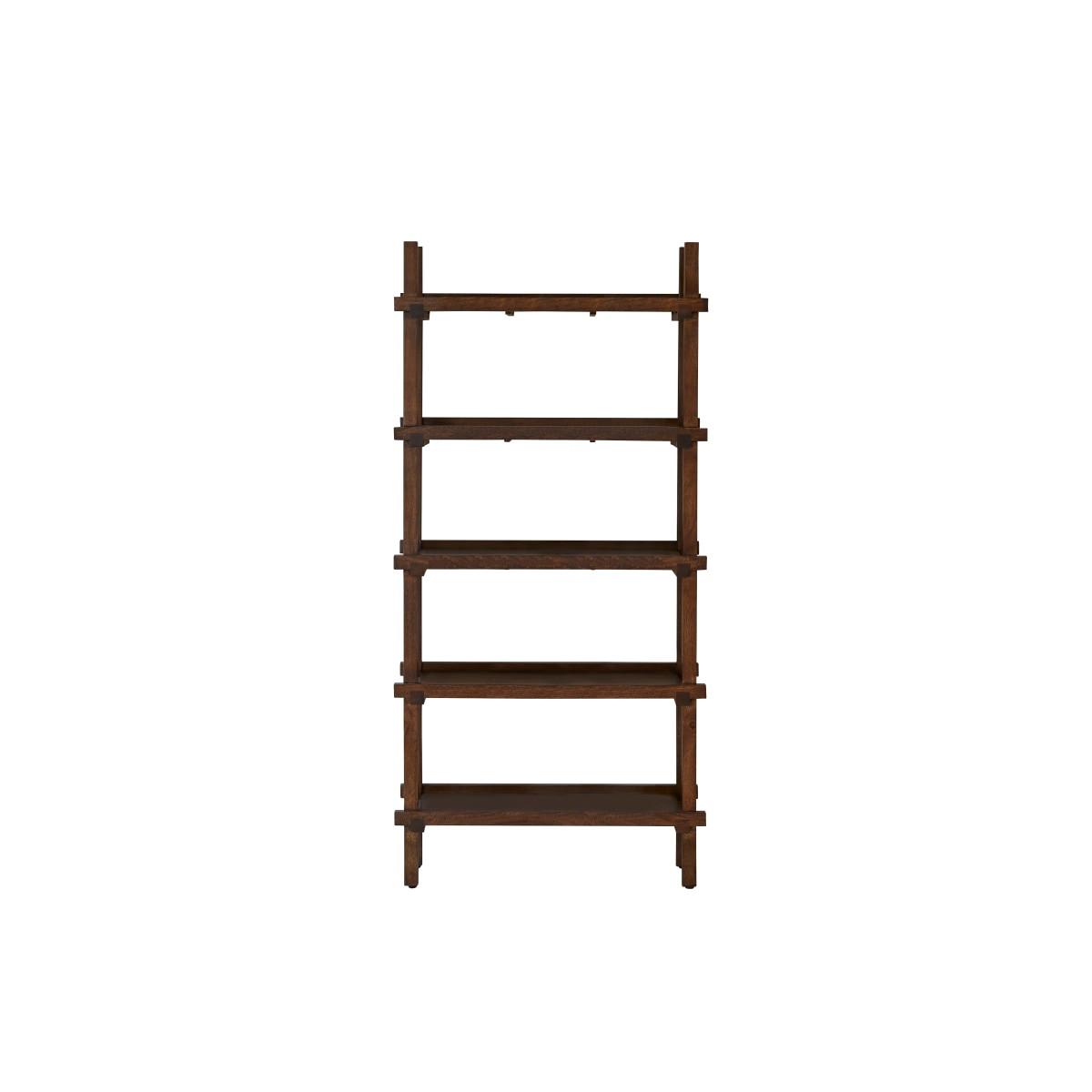 Image of Hohes Bücherregal aus massivem Mangoholz Arko Hohes Bücherregal aus massivem Mangoholz Arko