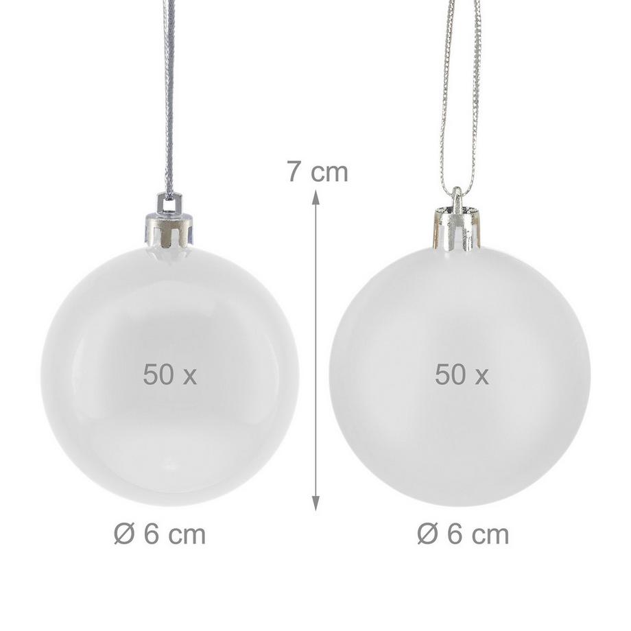 Northix Set di palline per albero di Natale, 100  