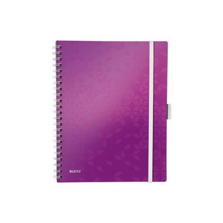 Leitz LEITZ Spiralbuch WOW A4 46440062 violett  