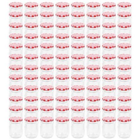 VidaXL Marmeladengläser mit deckel 96 stk. glas  