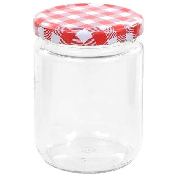 VidaXL Pots à confiture couvercles 96 pcs verre verre  