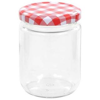 VidaXL Pots à confiture couvercles 96 pcs verre verre  