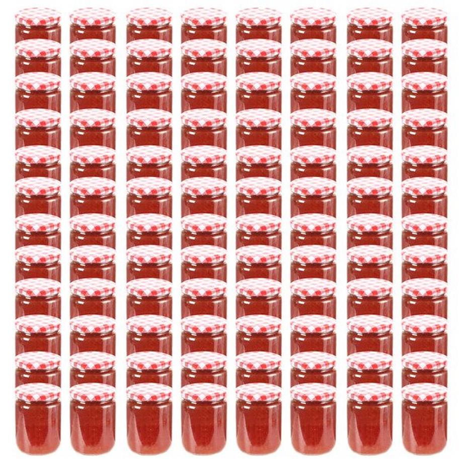 VidaXL Marmeladengläser mit deckel 96 stk. glas  