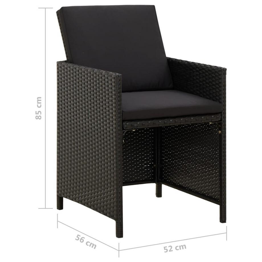 VidaXL Gartenstuhl poly-rattan  
