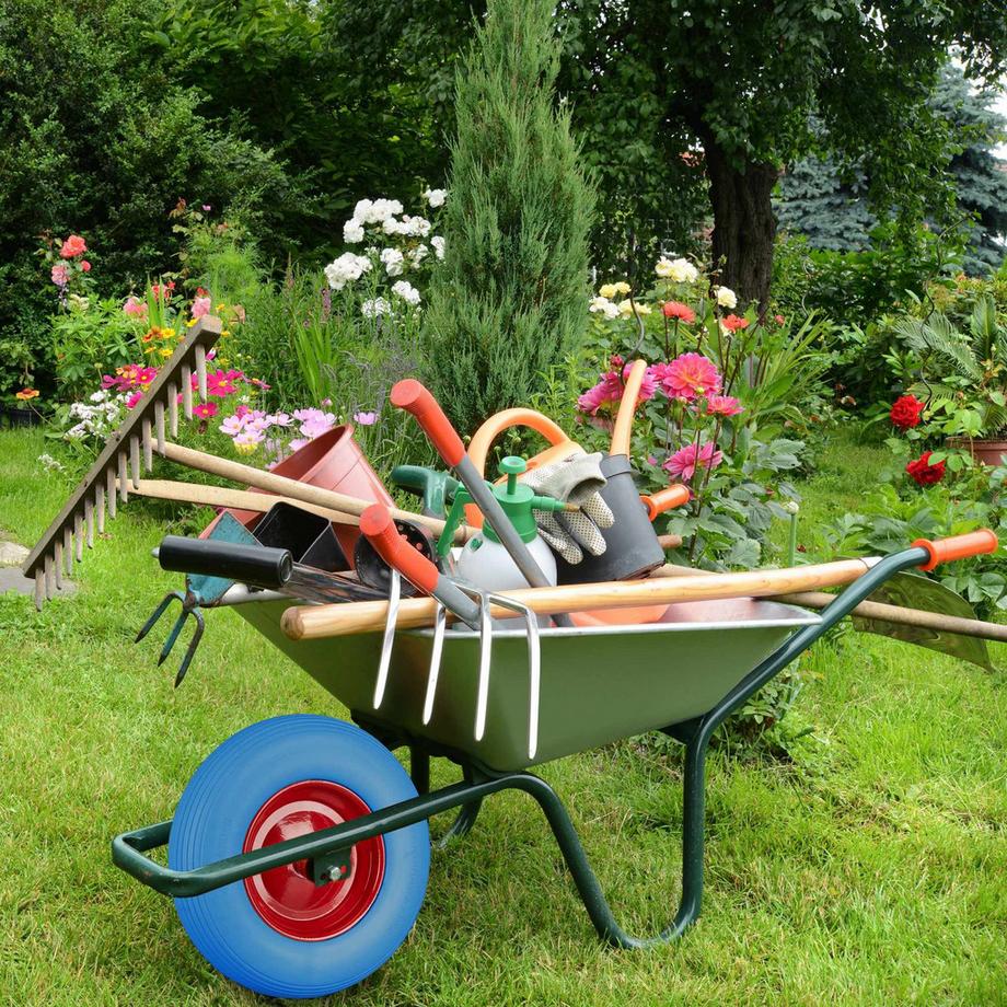 Northio  Roue de brouette en caoutchouc plein avec essieu 