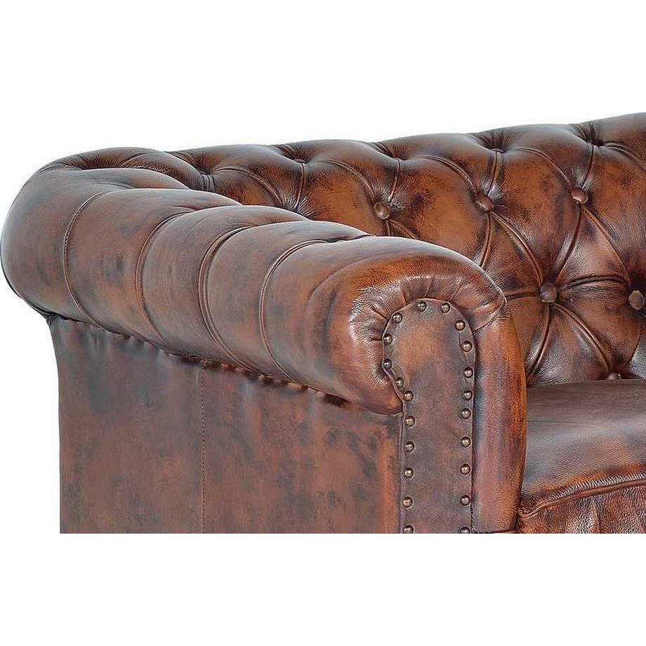 mutoni Sessel Mateo Leder braun  