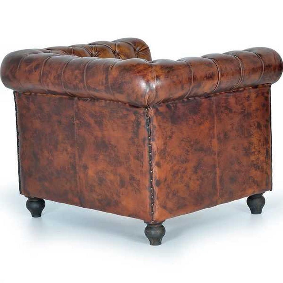 mutoni Sessel Mateo Leder braun  