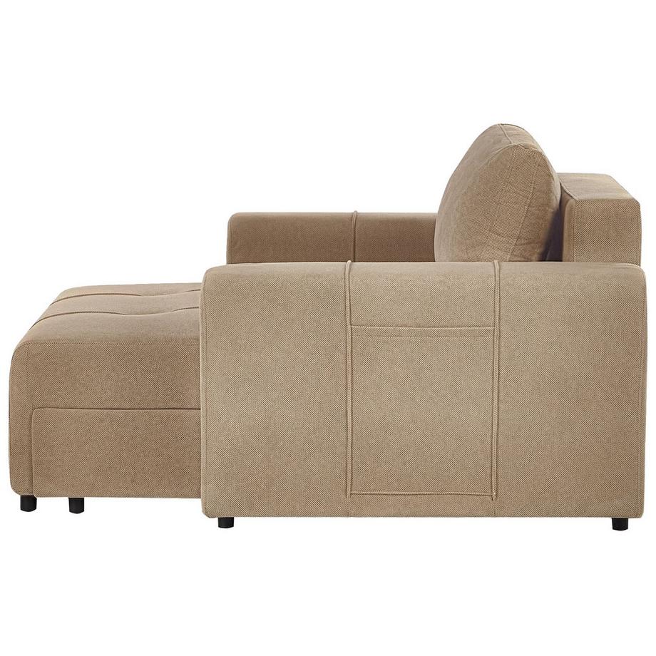 Beliani Chaiselongue aus Stoff Modern INNVIK  