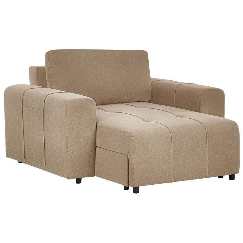 Beliani Chaiselongue aus Stoff Modern INNVIK  