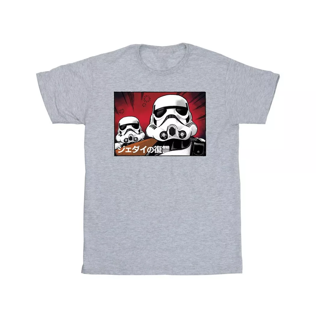 STAR WARS - T-Shirt, für Herren, Grau, Größe L