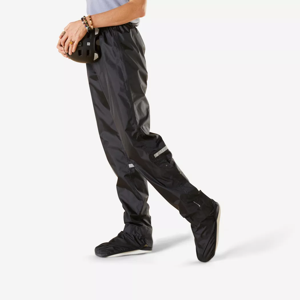 BTWIN - Überhose - CITY 100, für Herren, Charcoal Black, Größe 52/2XL