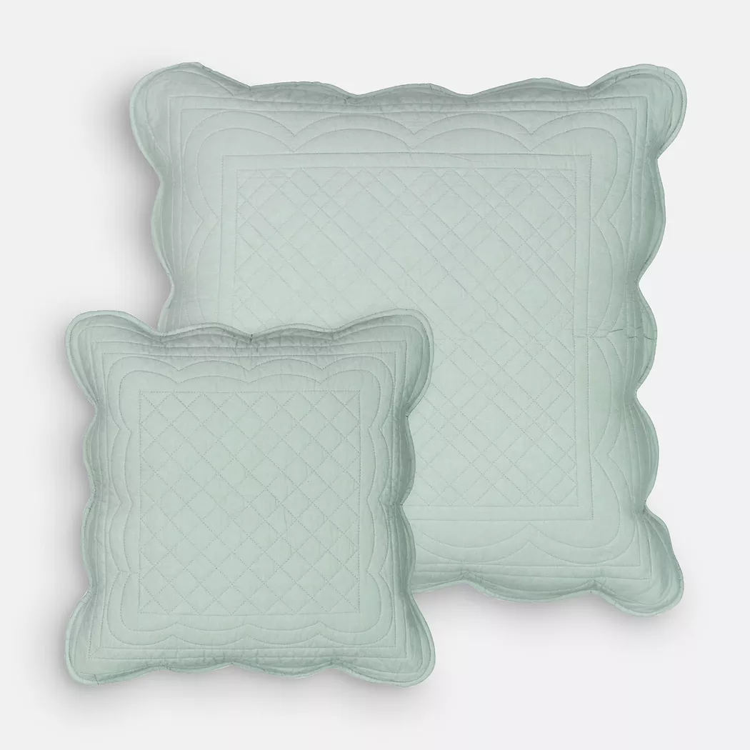 La Redoute Intérieurs - Gesteppter Kissenbezug Scenario aus Baumwolle, 65x65cm, Ozeangrün