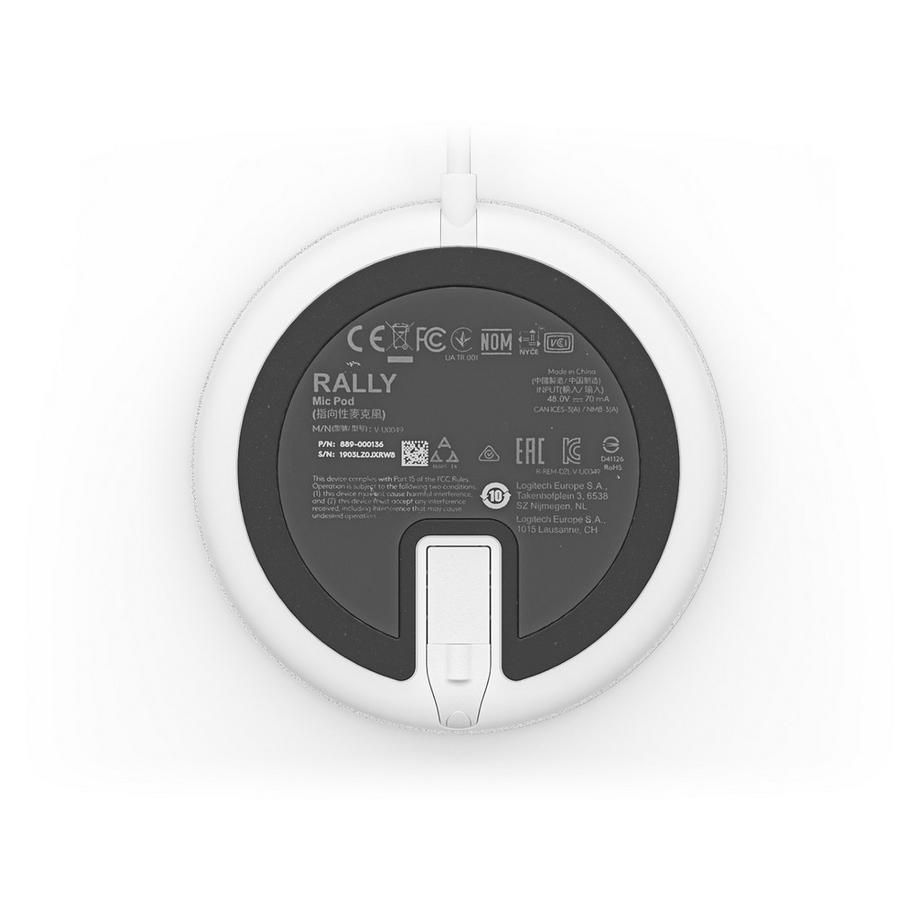 Logitech  Logitech 952-000038 Mikrofon Weiß Tischmikrofon 