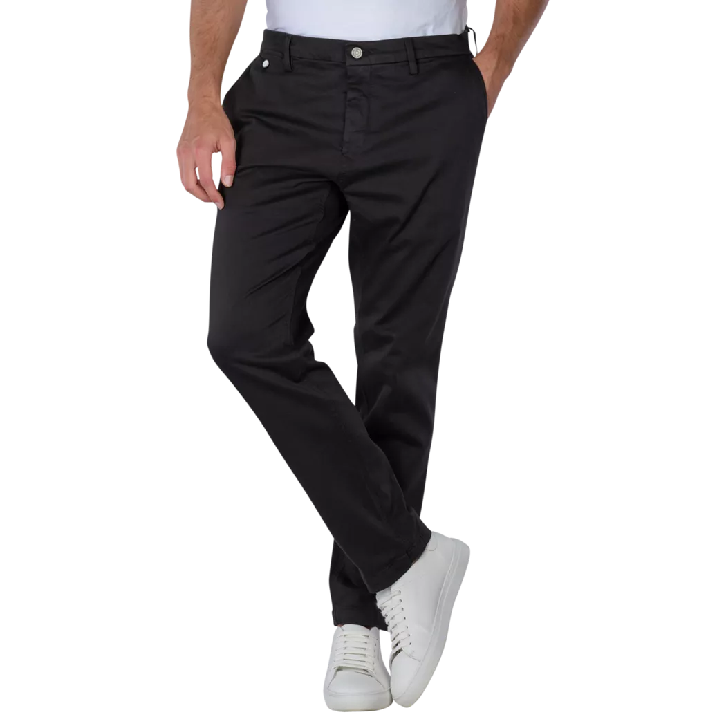 Replay - Benni Chino Straight Fit, für Herren, Schwarz, Größe W29/L32