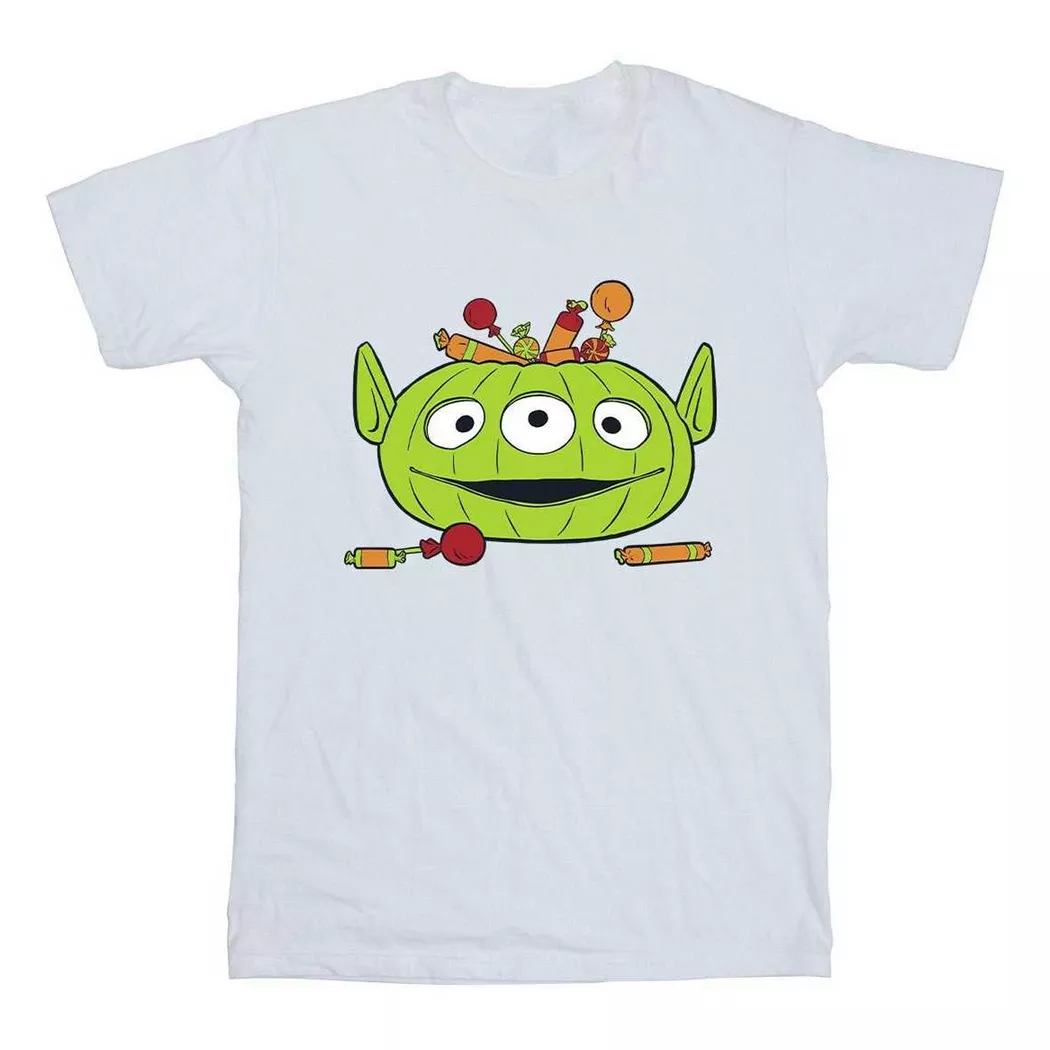 Toy Story - Alien Pumpkin Basket T-Shirt, 128, Weiss