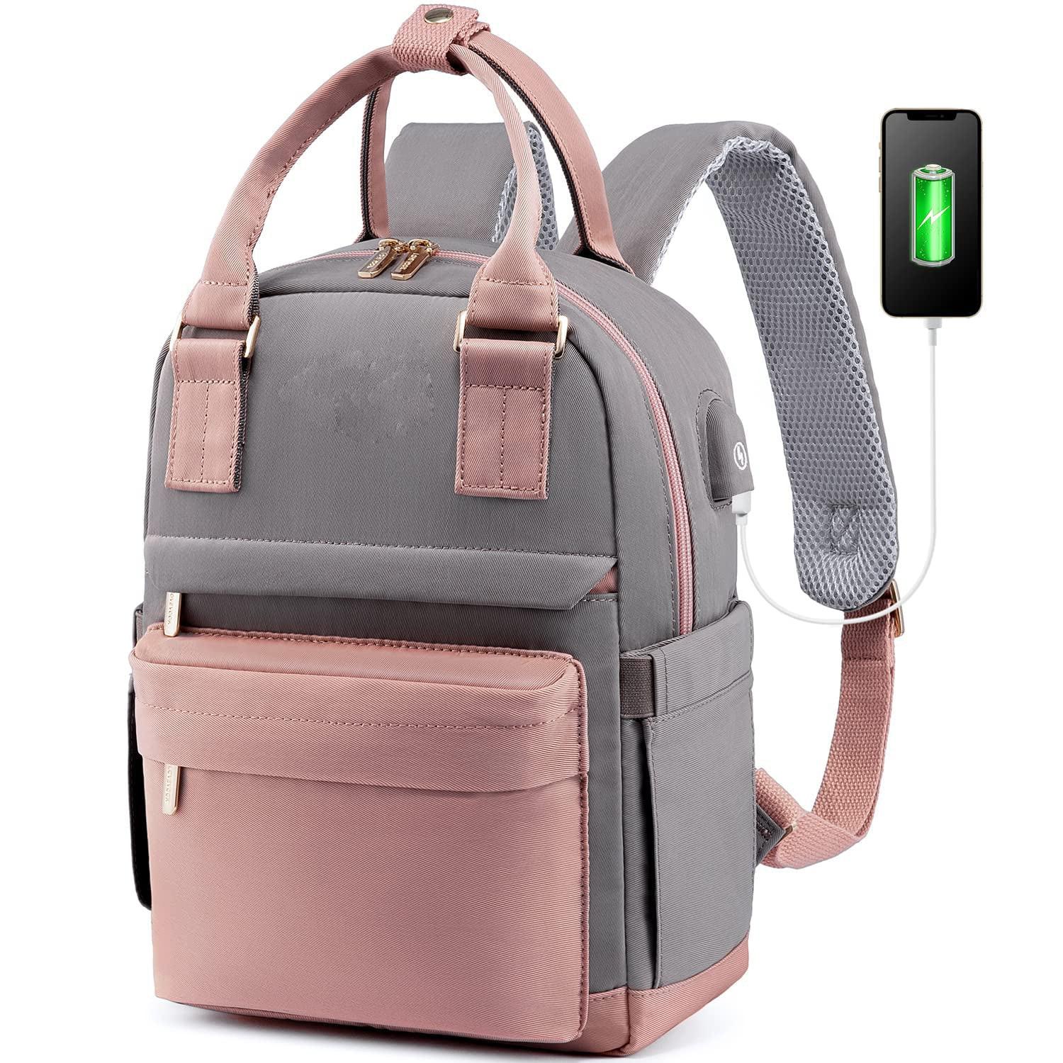 Only-bags.store Eleganter Rucksack, wasserdichter Stadtrucksack Handtasche 2 in 1 mit USB-Ladeanschluss  