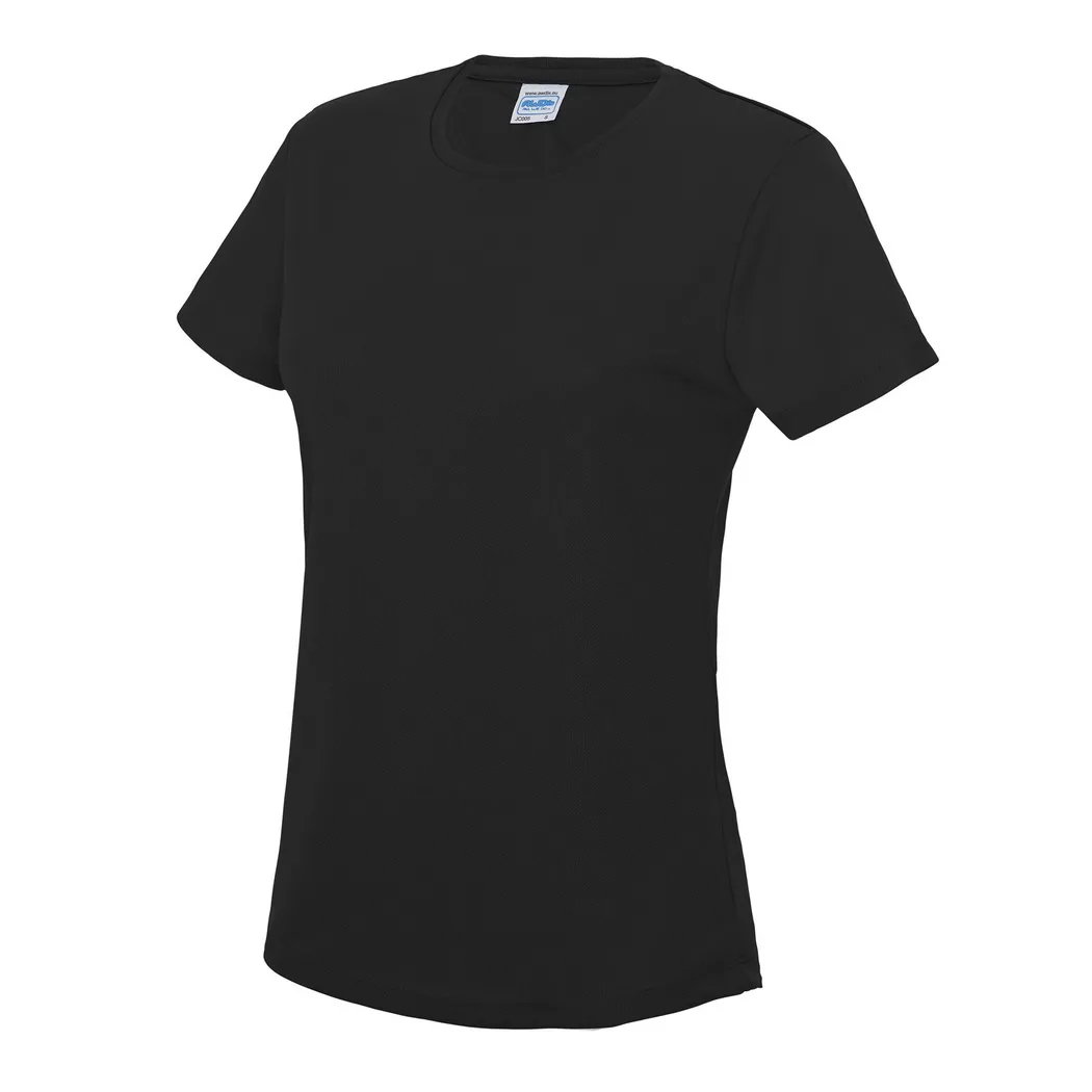 AWDis - Just Cool Sport TShirt unifarben, für Damen, Schwarz, Größe S