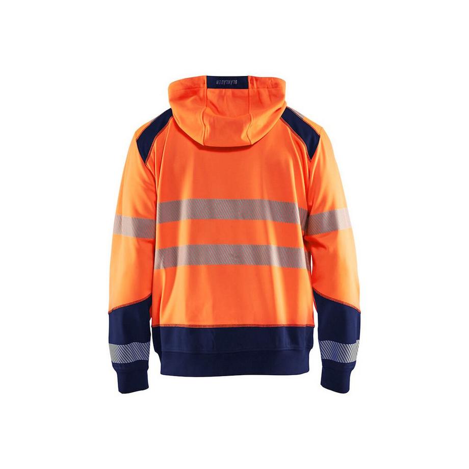 Blaklader Sweatshirt à Capuche Zippé Haute Visibilité  