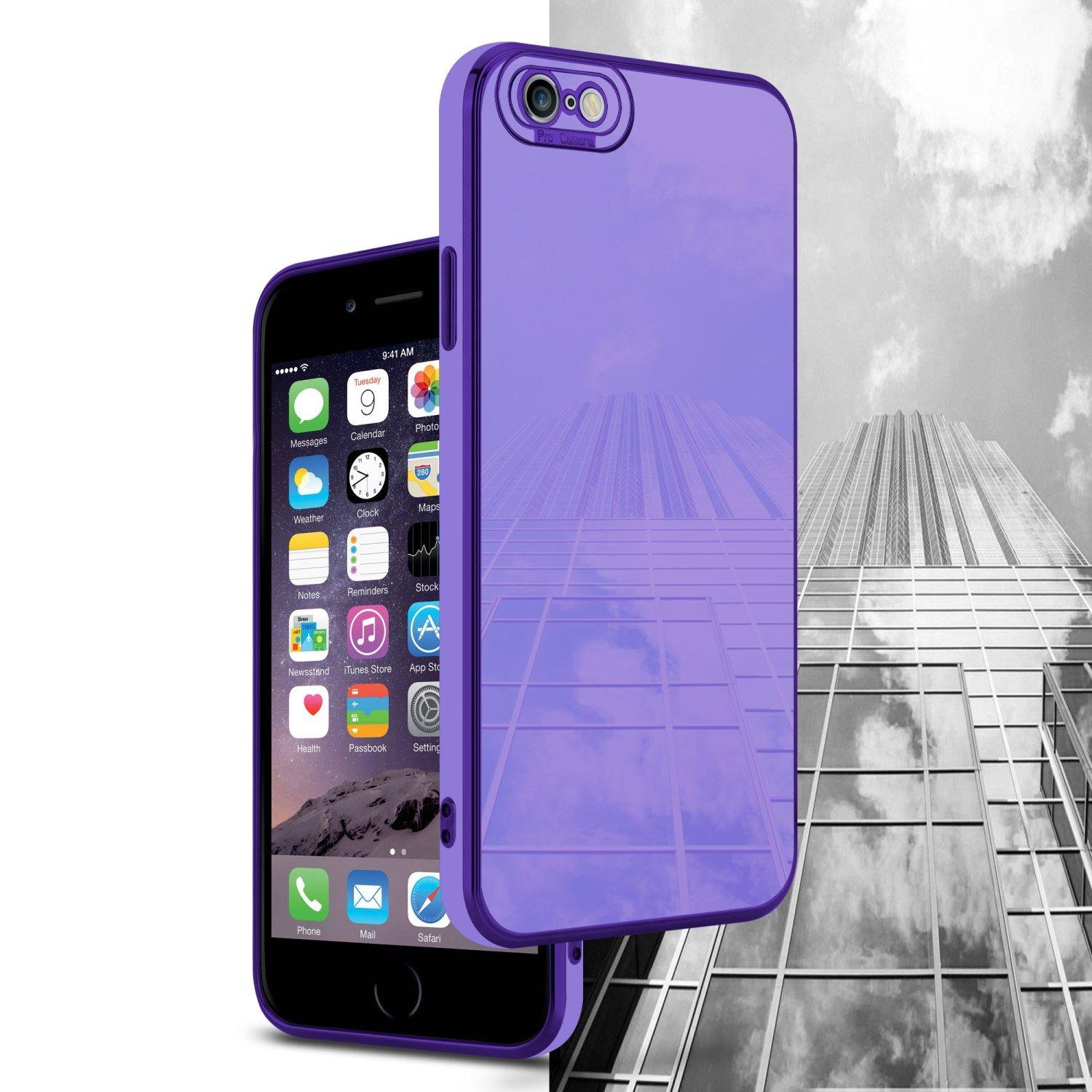 Cadorabo  Housse compatible avec Apple iPhone 6 / 6S - Coque de protection en silicone TPU flexible et avec protection pour appareil photo 