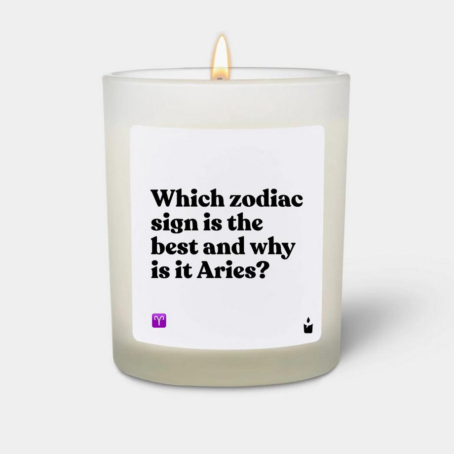 Duftkerze Flowery Which zodiac sign is the best and why is it Aries?
