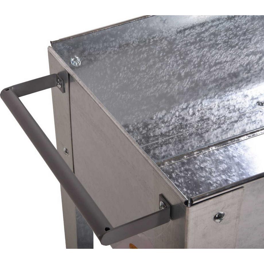 mutoni Parterre surélevé Lavandia métal gris argenté  