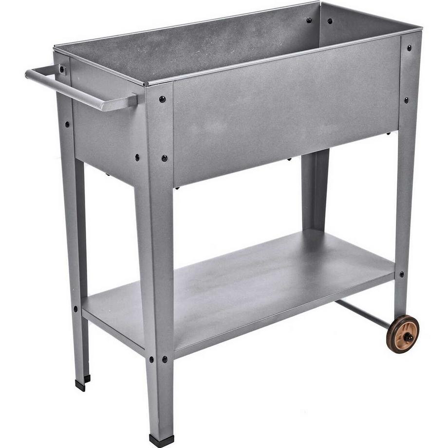 mutoni Parterre surélevé Lavandia métal gris argenté  