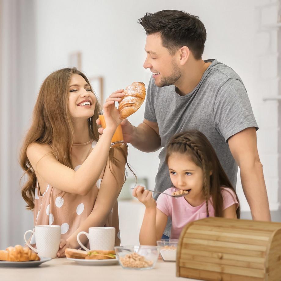 B2X Cestino porta pane con cassetto Bamboo  