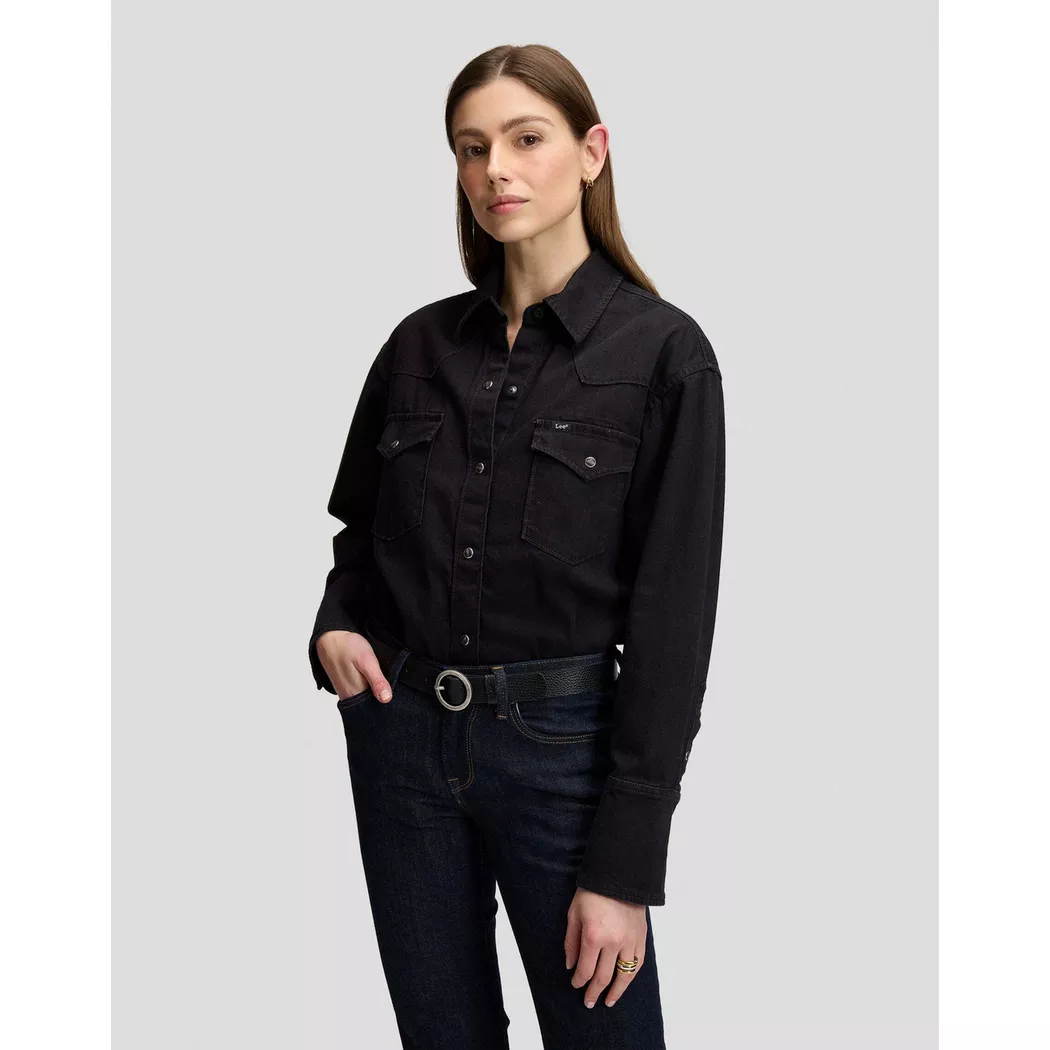 Lee - Jeanshemd Essential Western, für Damen, Schwarz, Größe S